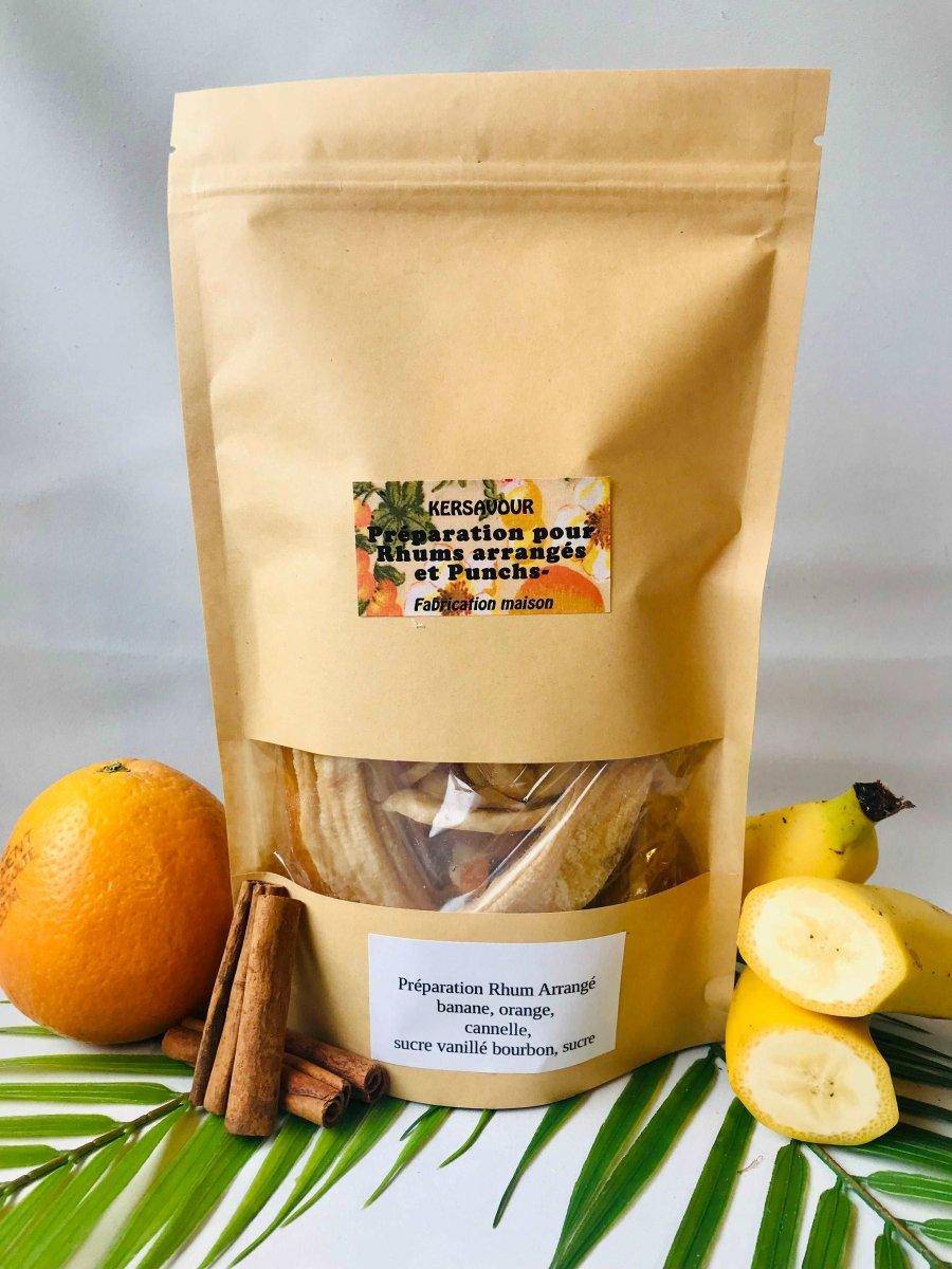 Coffret rhum arrangé : Banane Orange Cannelle