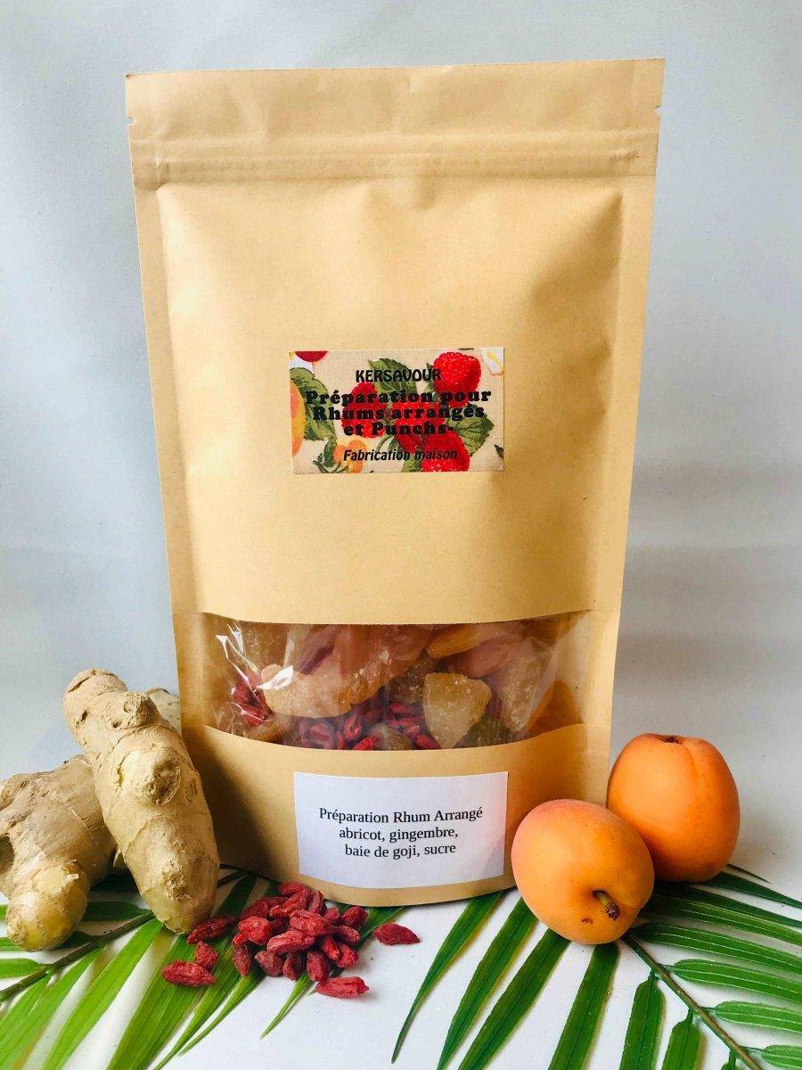Coffret rhum arrangé : Abricot melon gingembre Goji