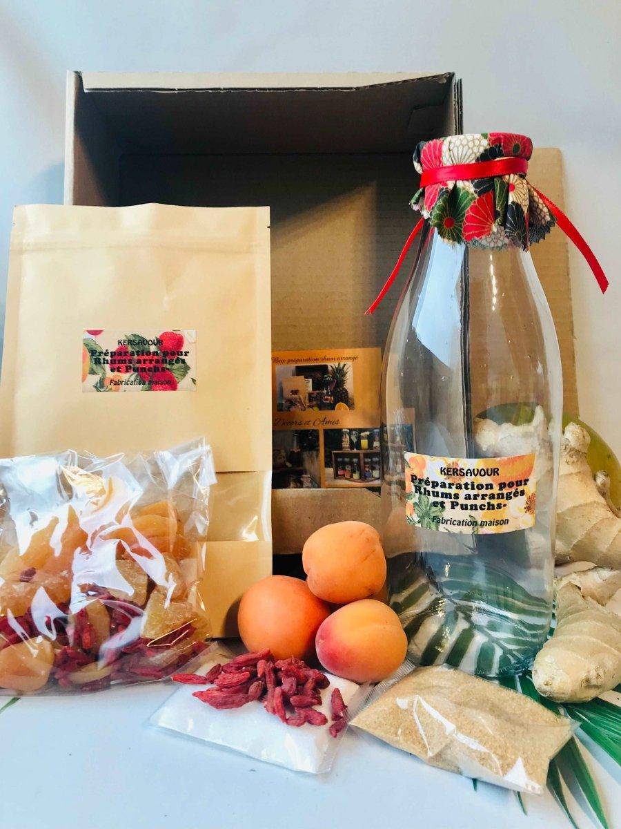 Coffret rhum arrangé : Abricot melon gingembre Goji