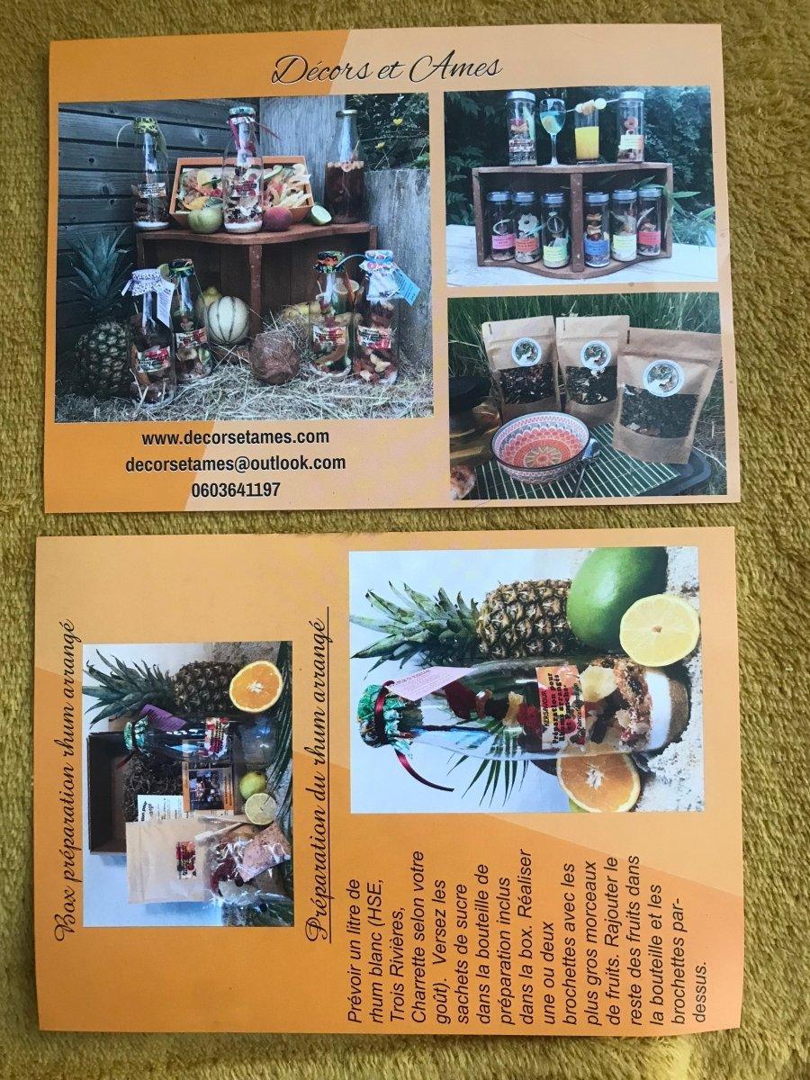 Coffret rhum arrangé : Papaye mangue coco kumquat