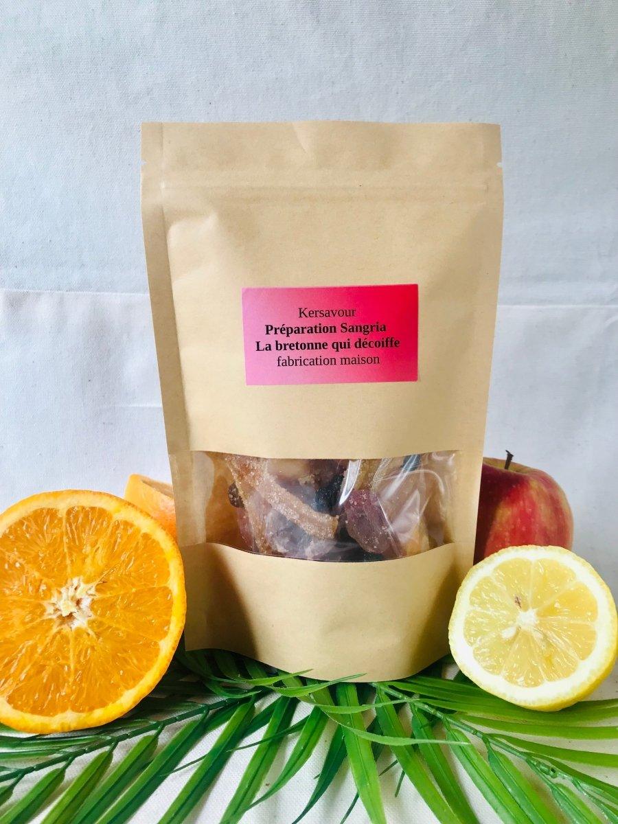 Préparation sangria