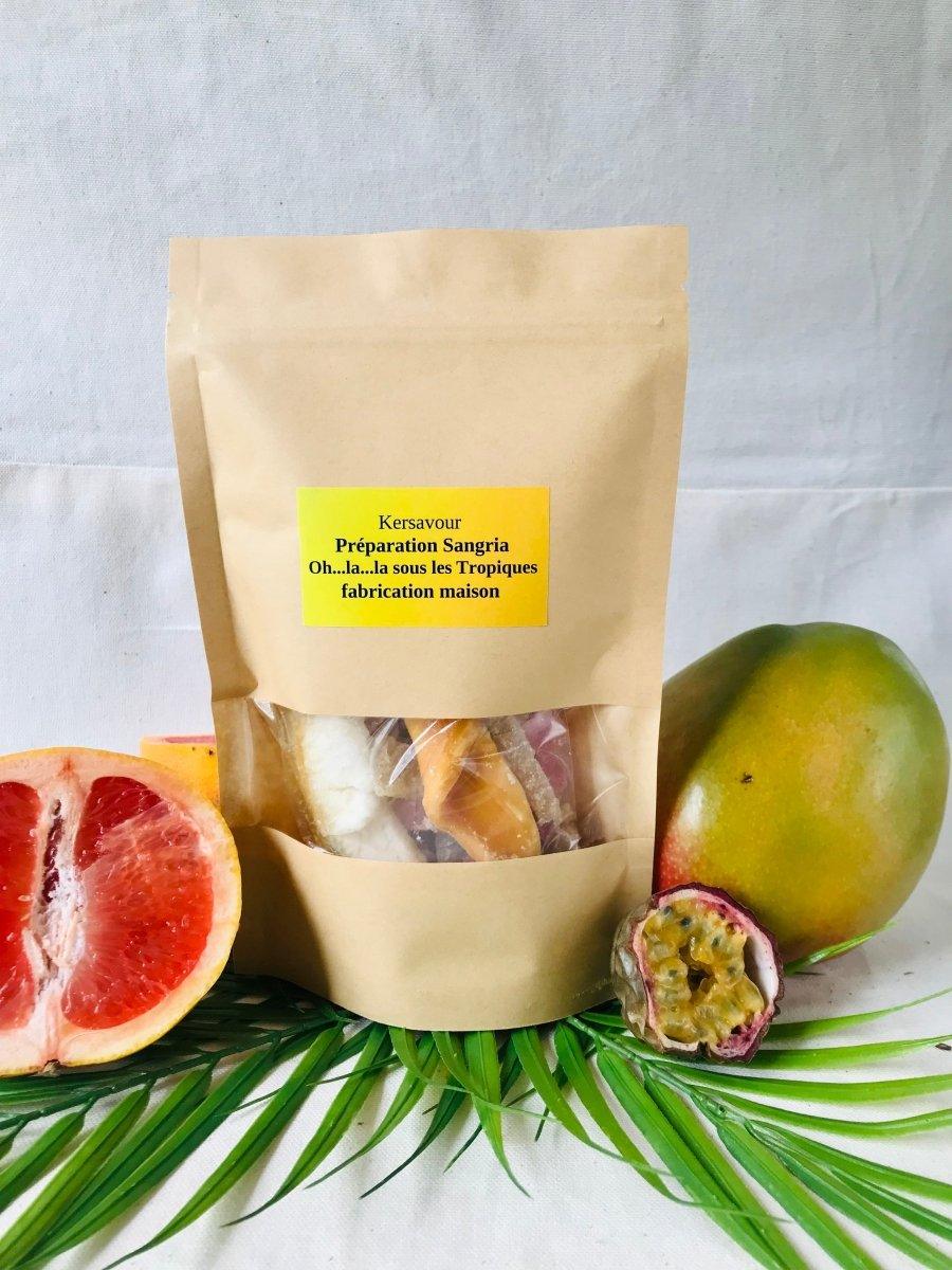 Préparation sangria