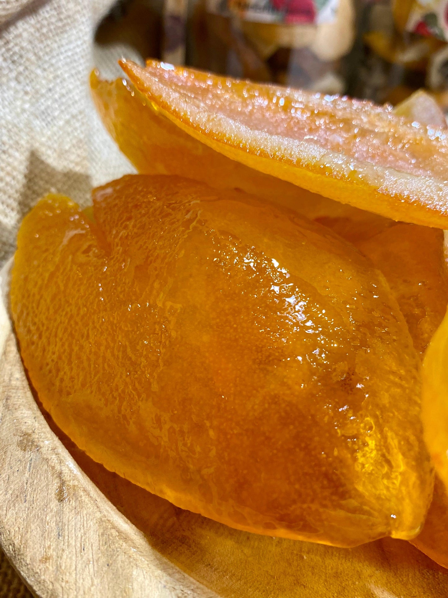 écorces d'oranges confites | Quartiers - Recettes et utilisations