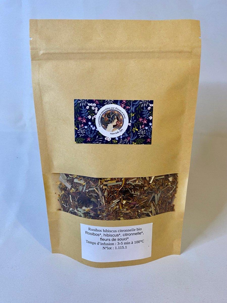 Sachet rooibos hibiscus citronnelle