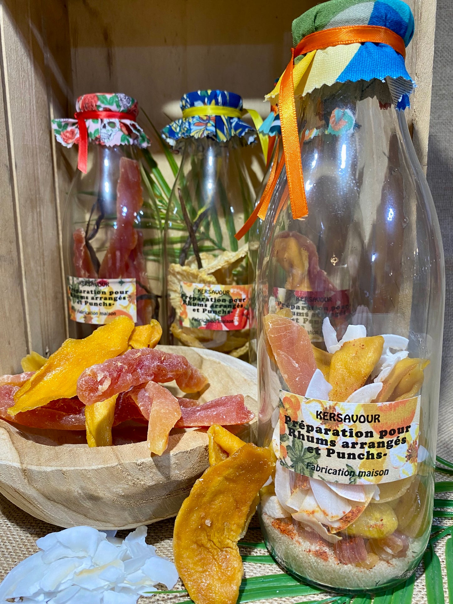 Bouteille rhum arrangé | Mangue papaye