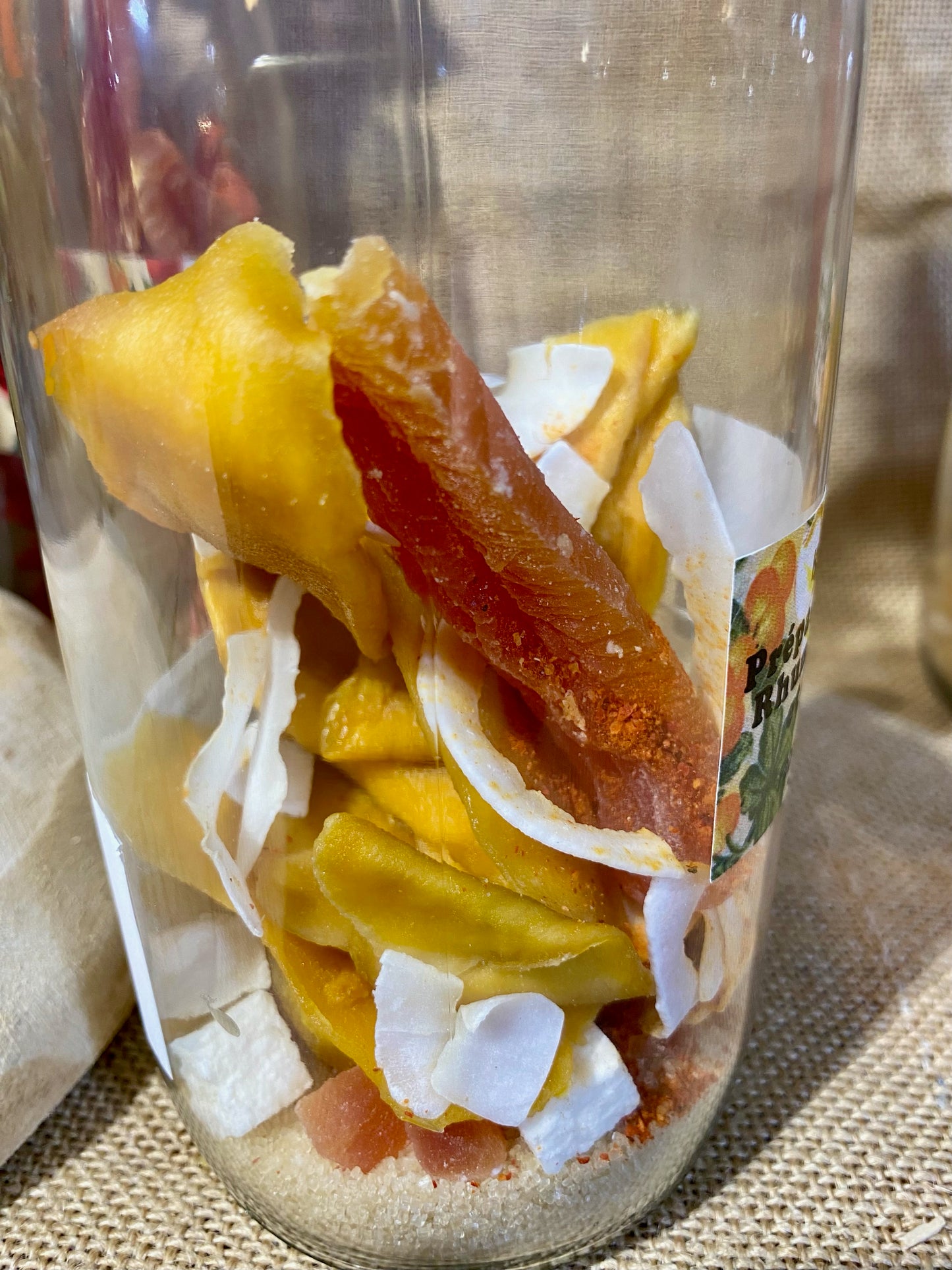 Bouteille rhum arrangé | Mangue papaye