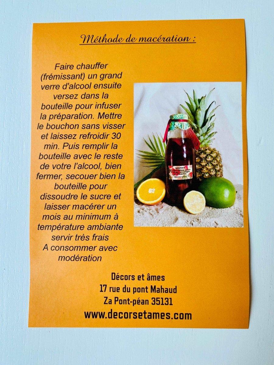 Coffret préparation rhum arrangé : Pêché - mignon