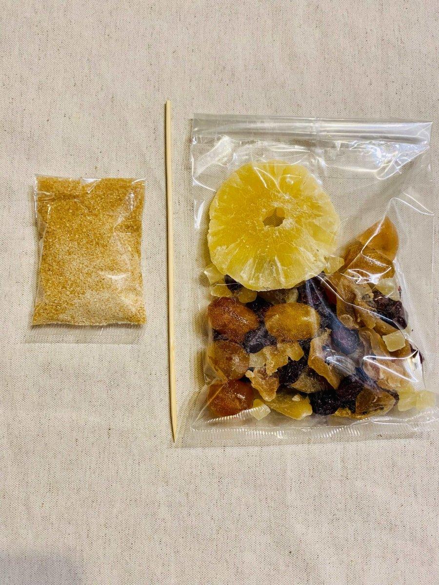 kit rhum arrangé : Fruits de la passion, Ananas, cranberry, kumquat