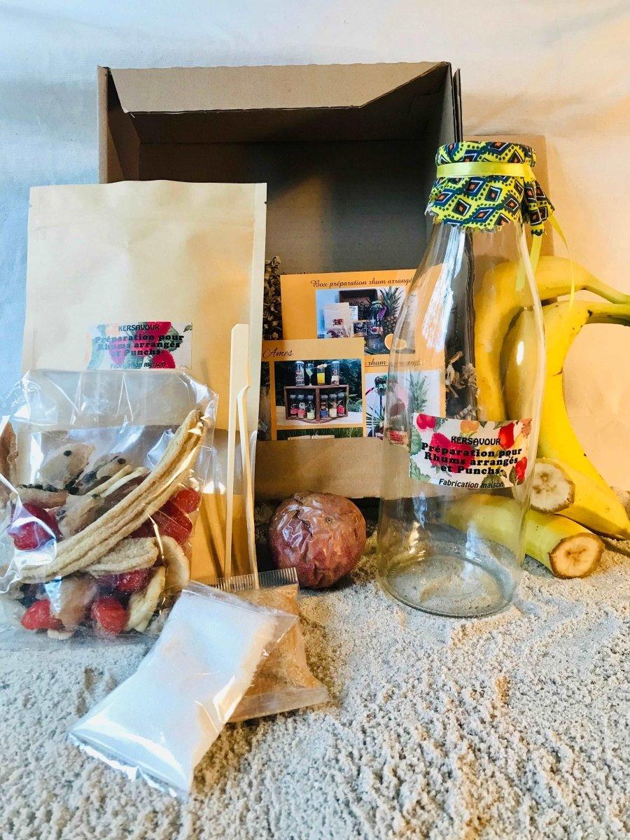 Coffret rhum arrangé : passion banane cerise