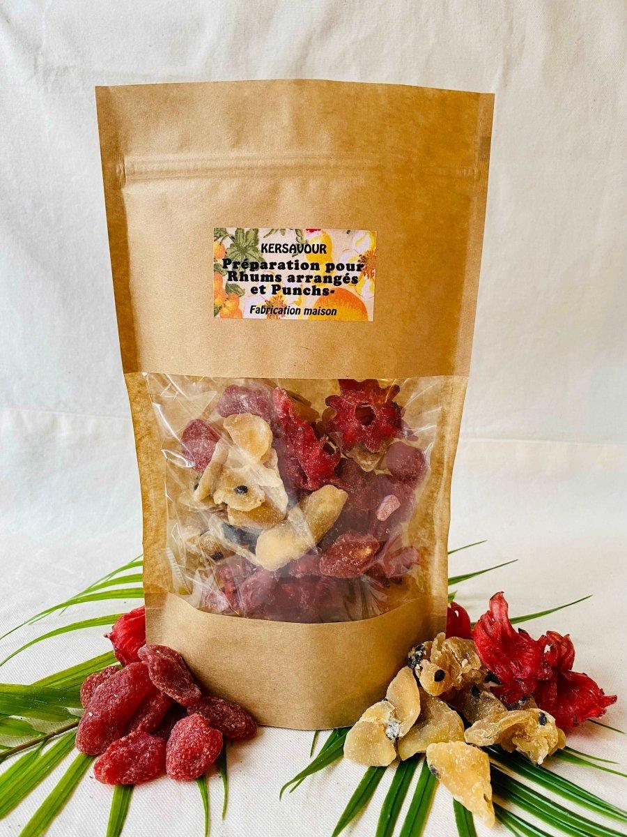 kit rhum arrangé : fraise passion hibiscus