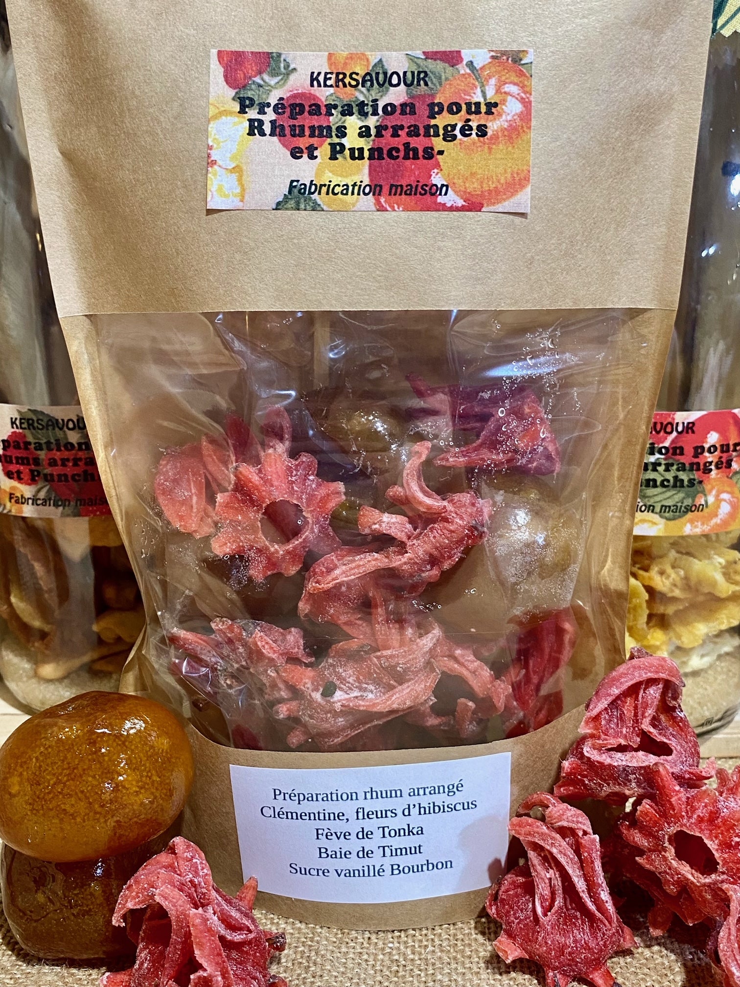 Rhum arrangé Clémentine Hibiscus | Sachet préparation