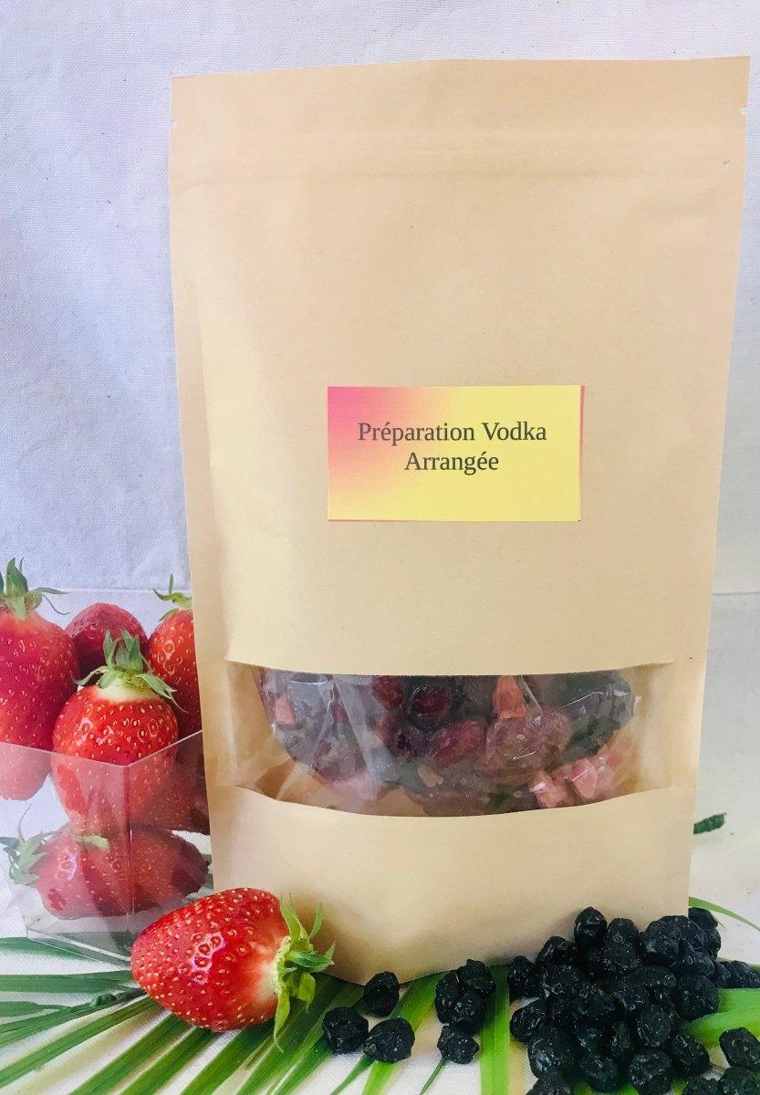 mélange vodka arrangée Fraise cranberry vanille - Décors et âmes