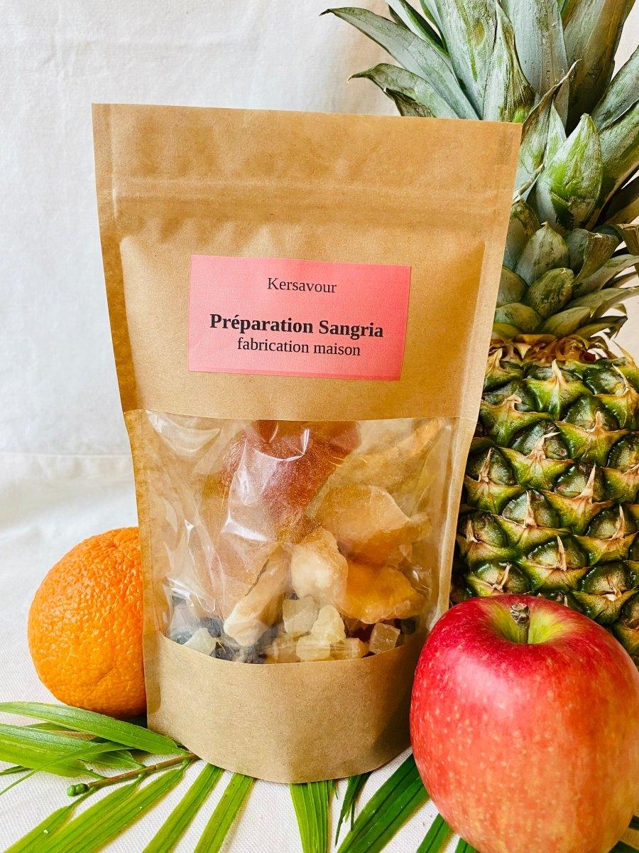 Preparation sangria rouge orange