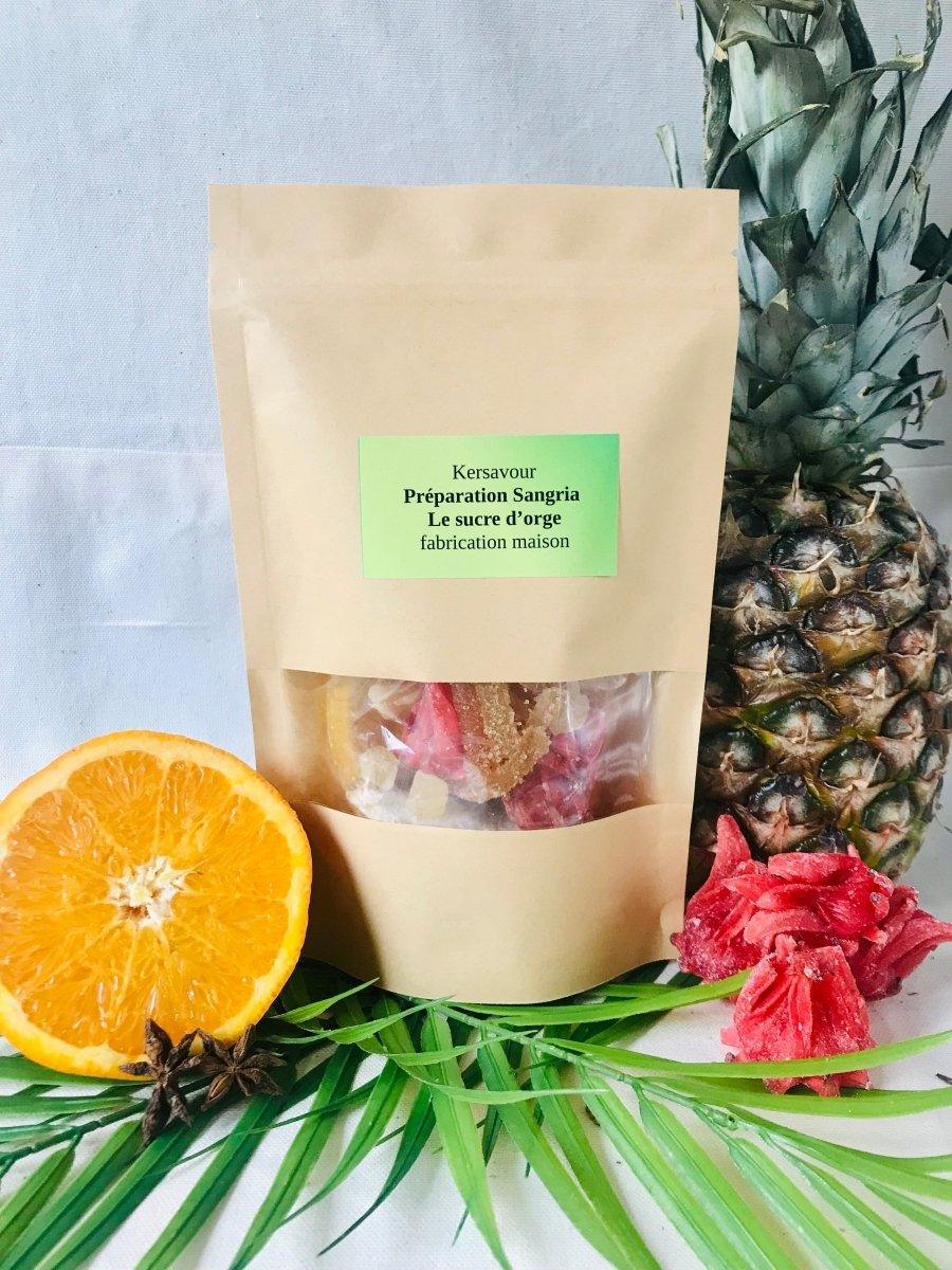 Préparation sangria