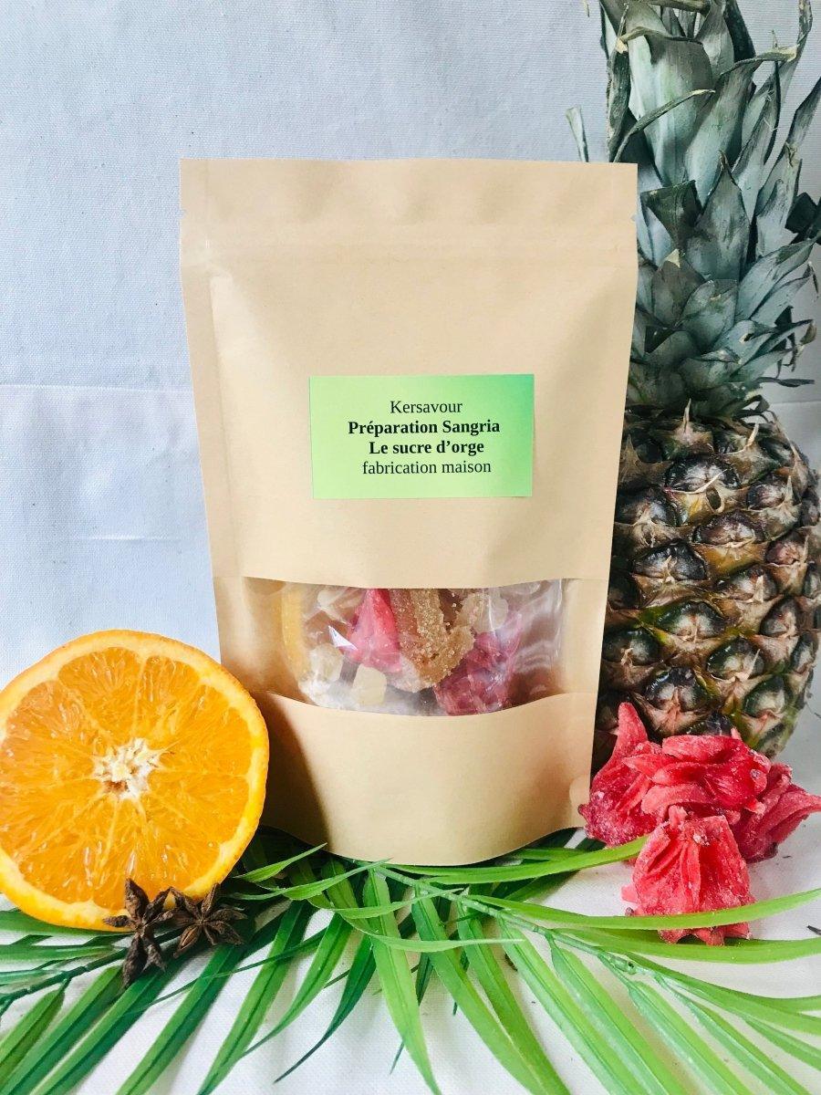 Préparation sangria