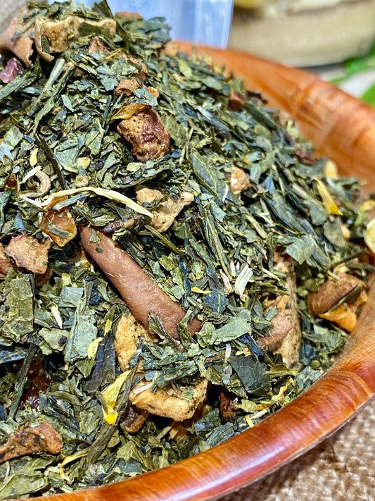 Thé vert pomme carotte biologique | Sachet de Thé