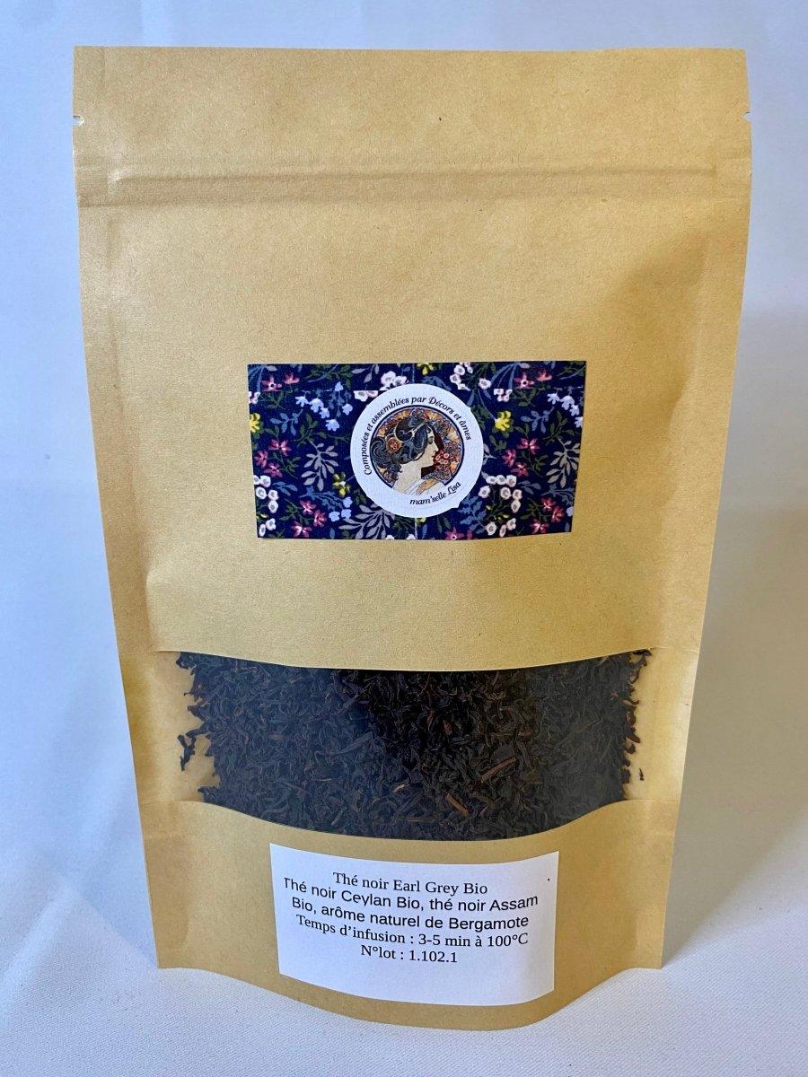 Sachet thé noir earl grey bio