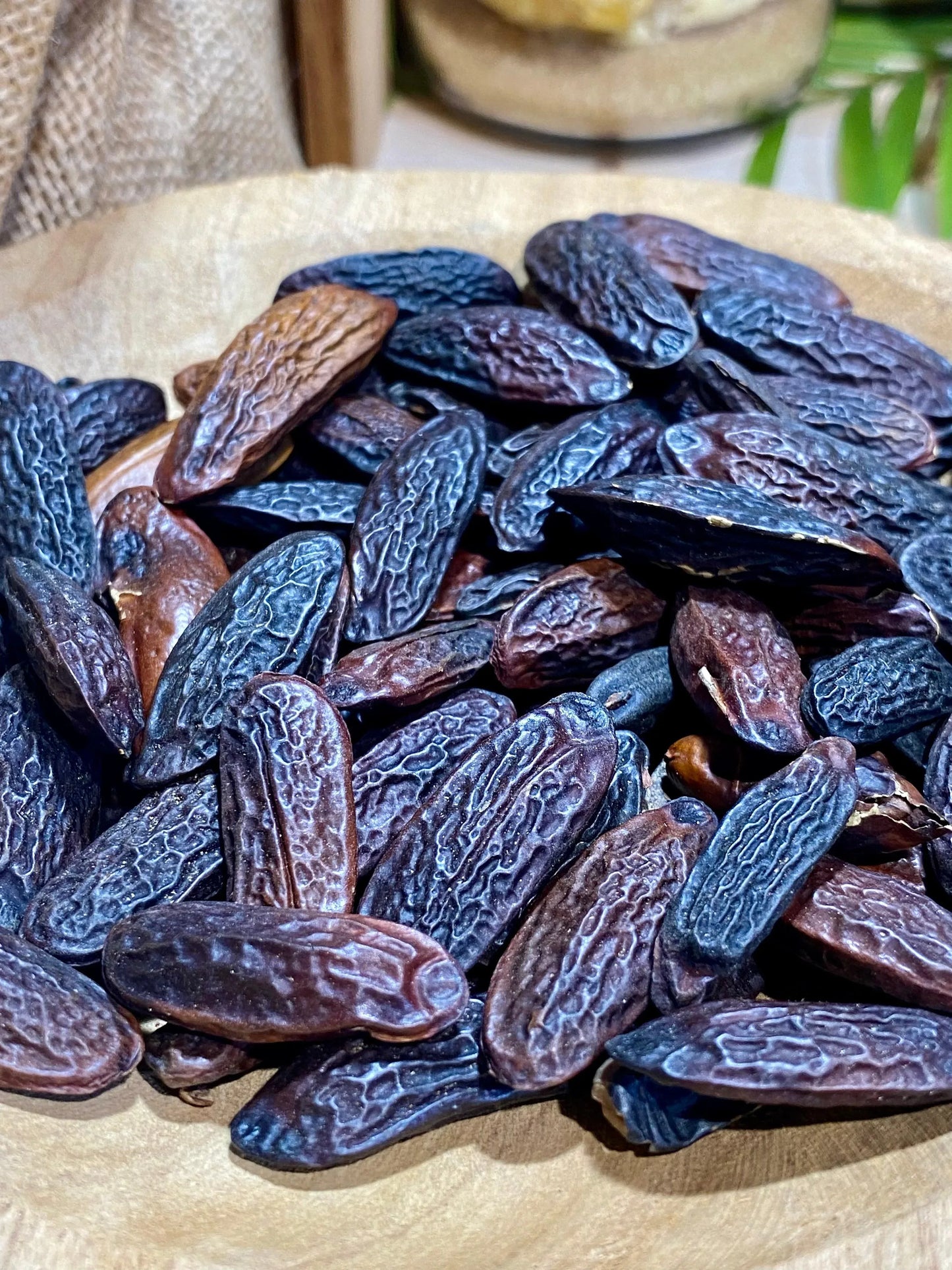 Fève de Tonka originaire d’Amérique du Sud, parfum intense et exotique