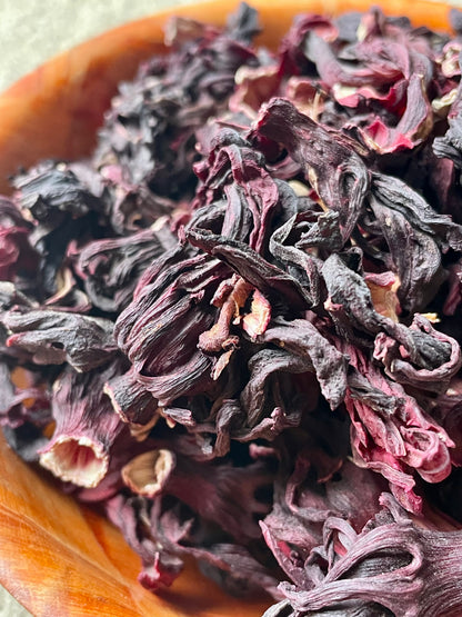 Sachet de fleurs d'hibiscus séchées Bissap vente en ligne en vrac