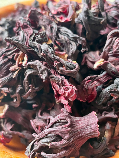 Fleurs d'hibiscus séchées Bissap rouge achat en ligne 