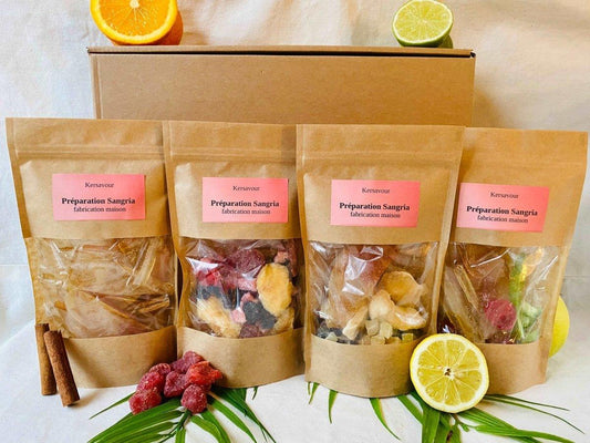 Coffret 4 preparation sangria rouge