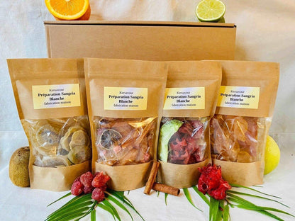 Coffret 4 preparation sangria blanche