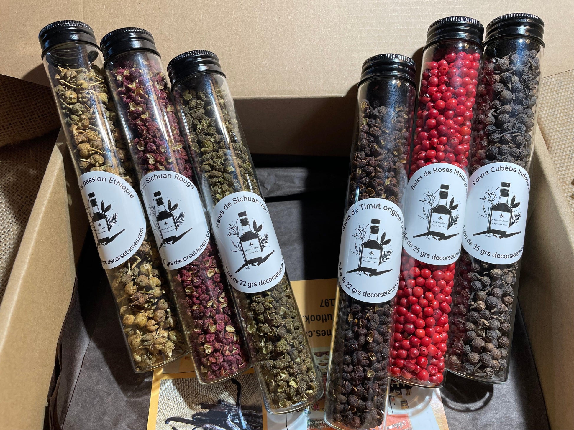 Coffret Faux Poivres & Baies Aromatiques cadeaux