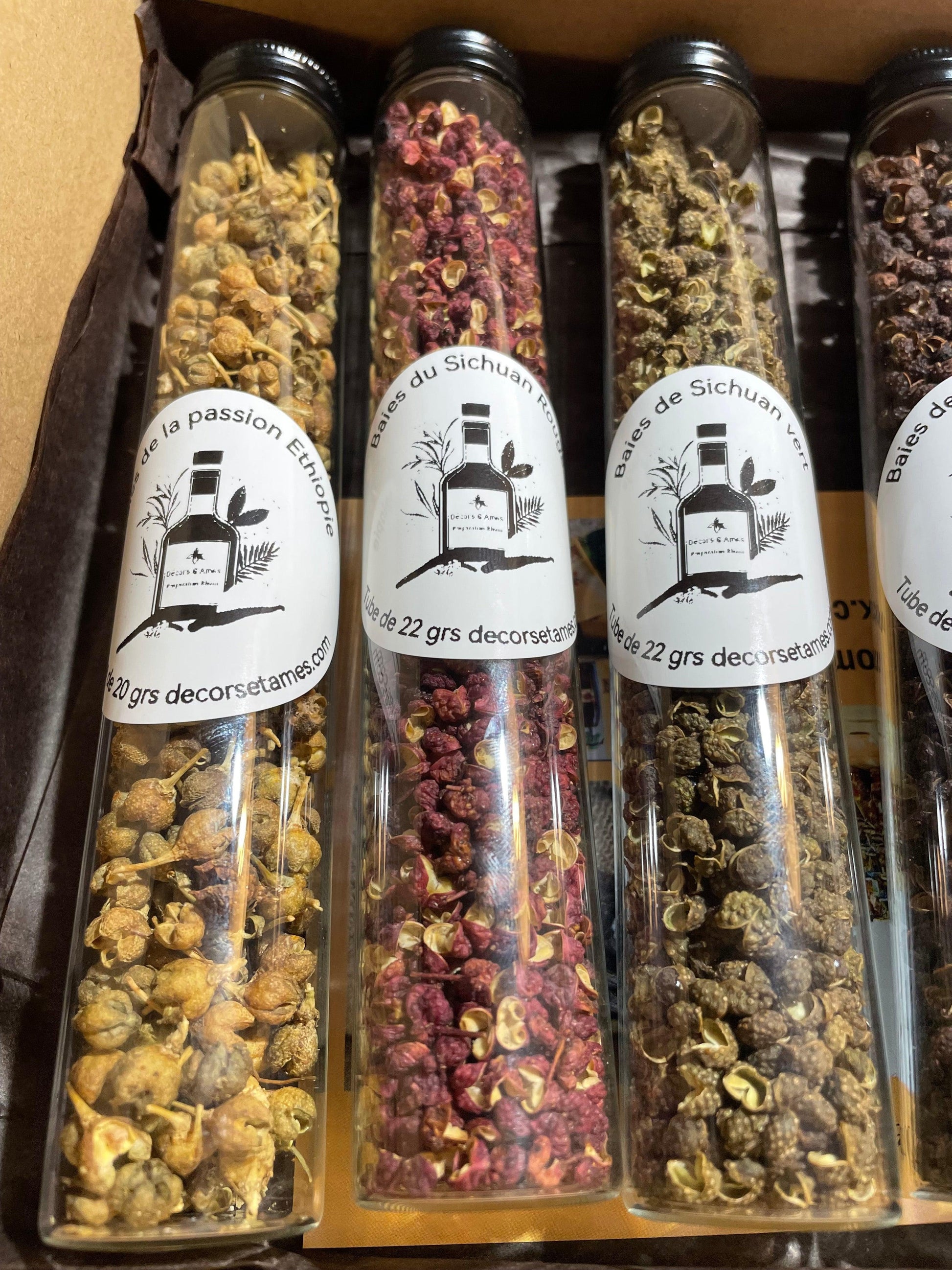 Coffret Faux Poivres & Baies Aromatiques tubes