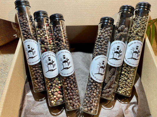 Coffret Poivres du Monde cadeau noel