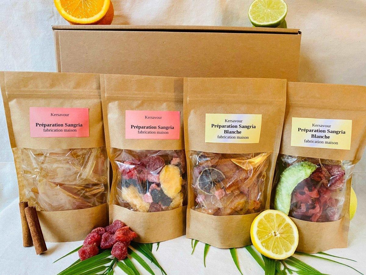 Coffret 4 sangria rouge blanche