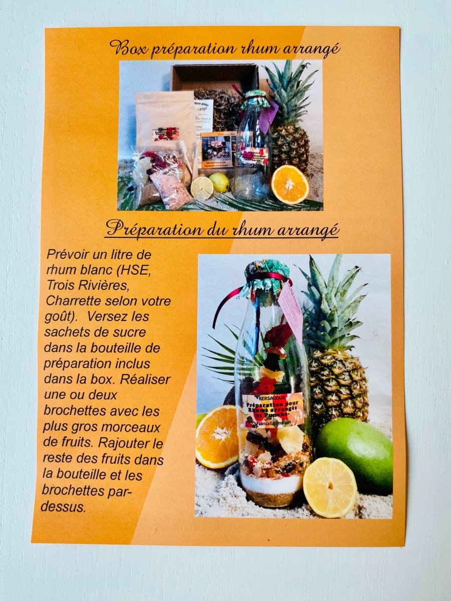 Coffret préparation rhum arrangé : Ananas passion