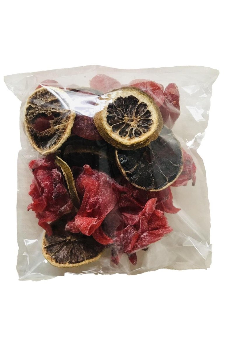 Sachet de préparation pour rhum arrangé Fraise/hibiscus/menthe/citron