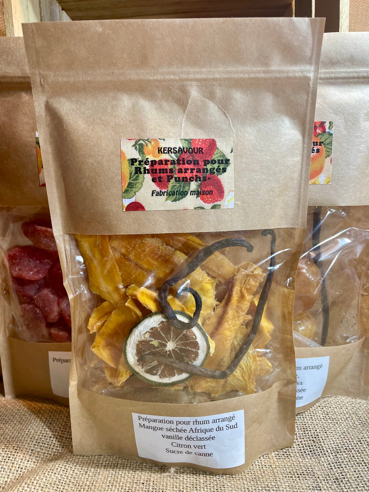 Sachet de préparation artisanale mangue citron vert vanille