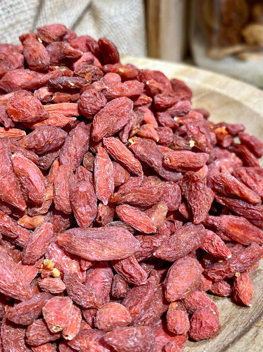 Baies de goji séchées en vrac pour snacks, smoothies et recettes santé