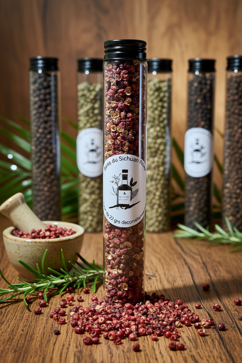 Baies du Sichuan Rouge — Tube en verre