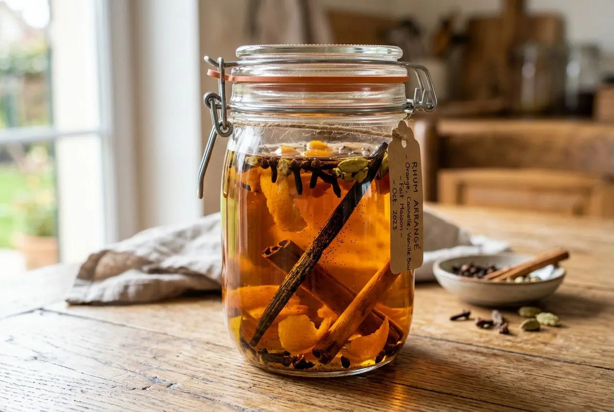 Bocal de rhum arrangé en macération