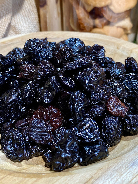 Cerises séchées noires dénoyautées en vrac – fruit séché naturel et savoureux