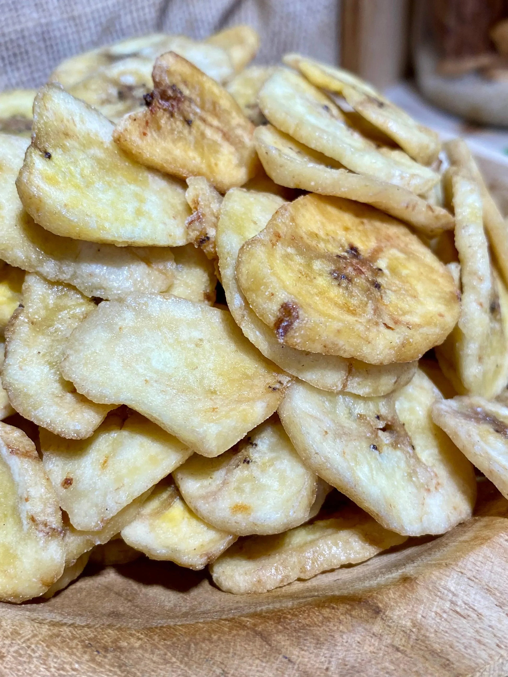 Chips de bananes – tranches fines et texture croquante