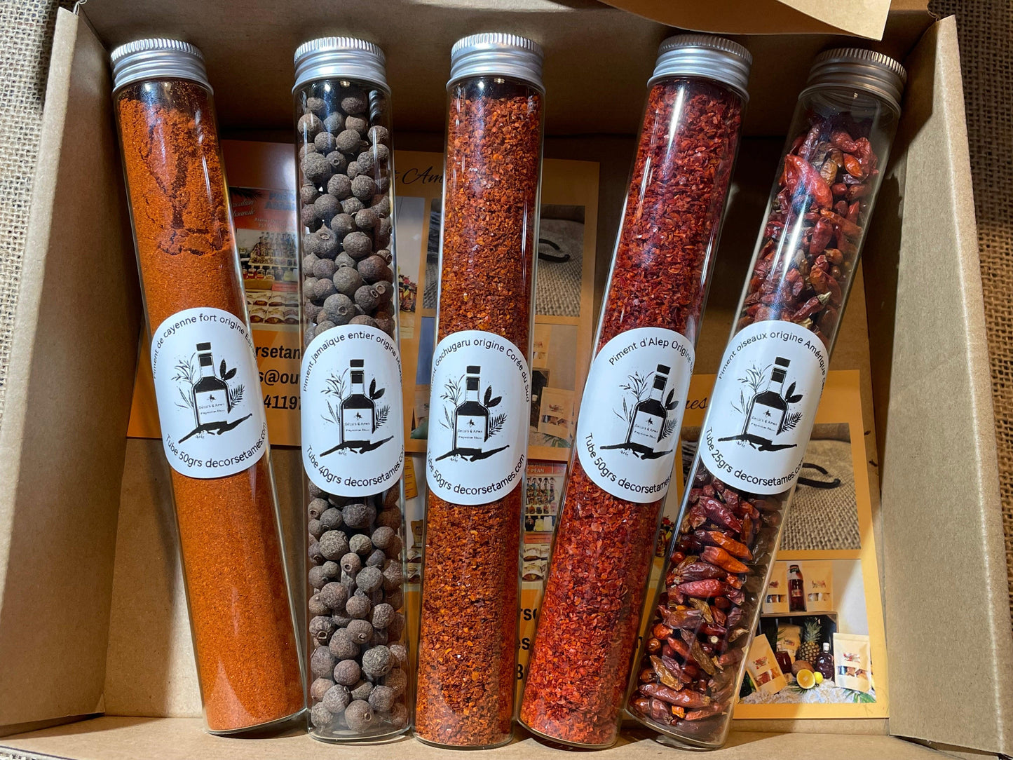 coffret cadeau piment du monde 7 piments