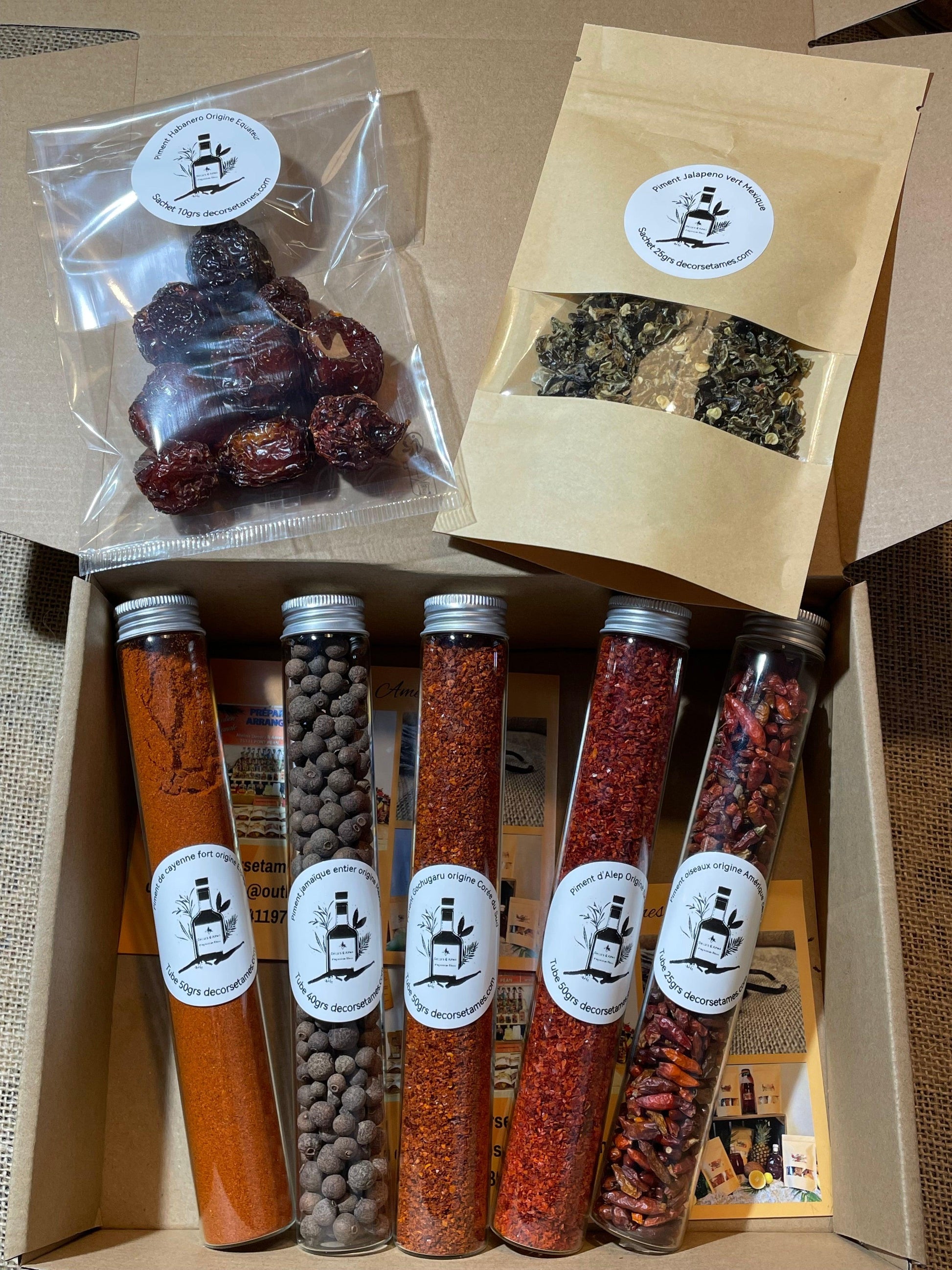 coffret cadeau piment du monde à offrir