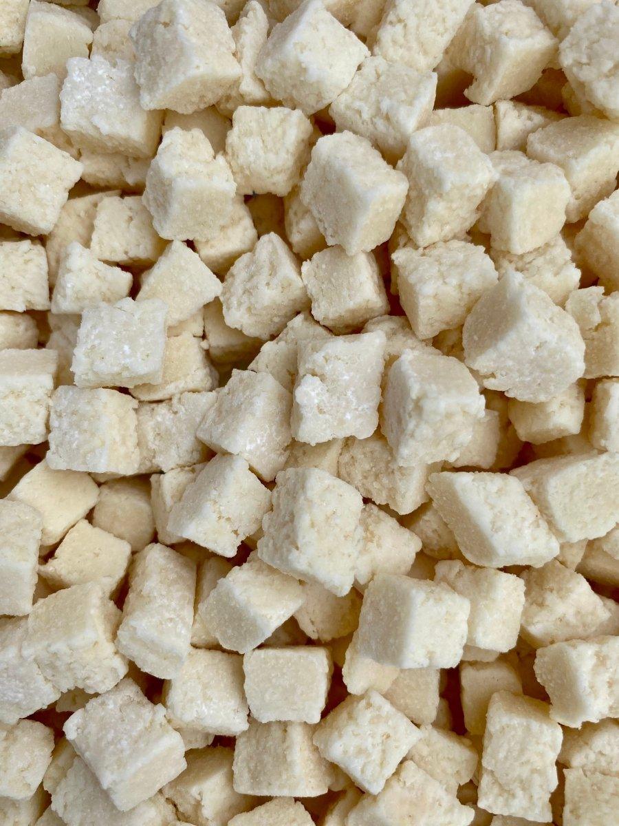 Cube de noix de coco pour encas rapide