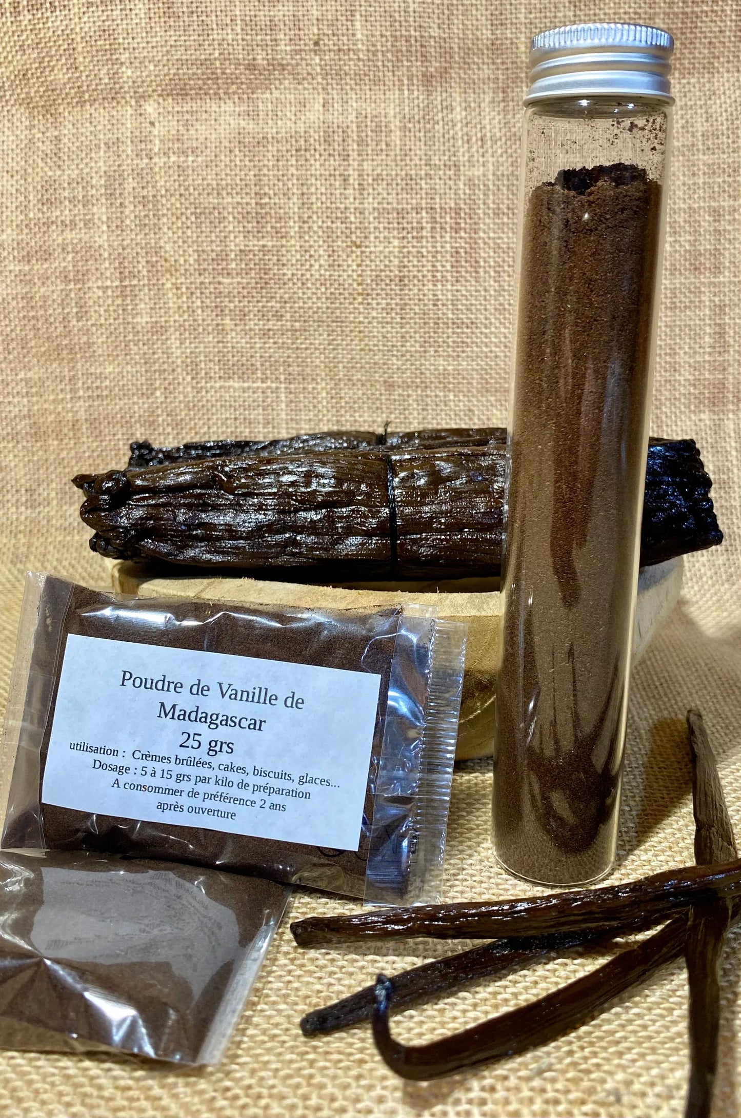 Poudre de vanille de Madagascar 100 % naturelle, qualité gourmet achat en ligne