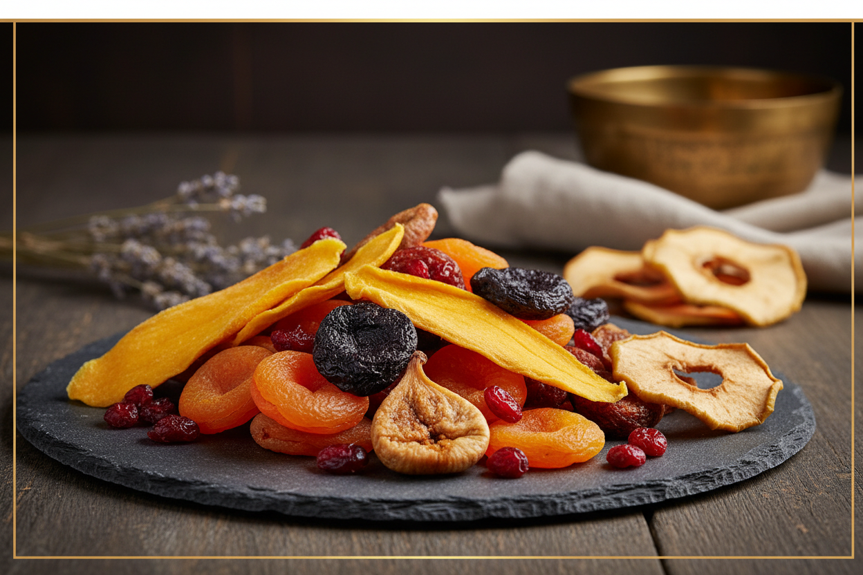 Faites le plein de saveurs avec notre sélection de fruits déshydratés.