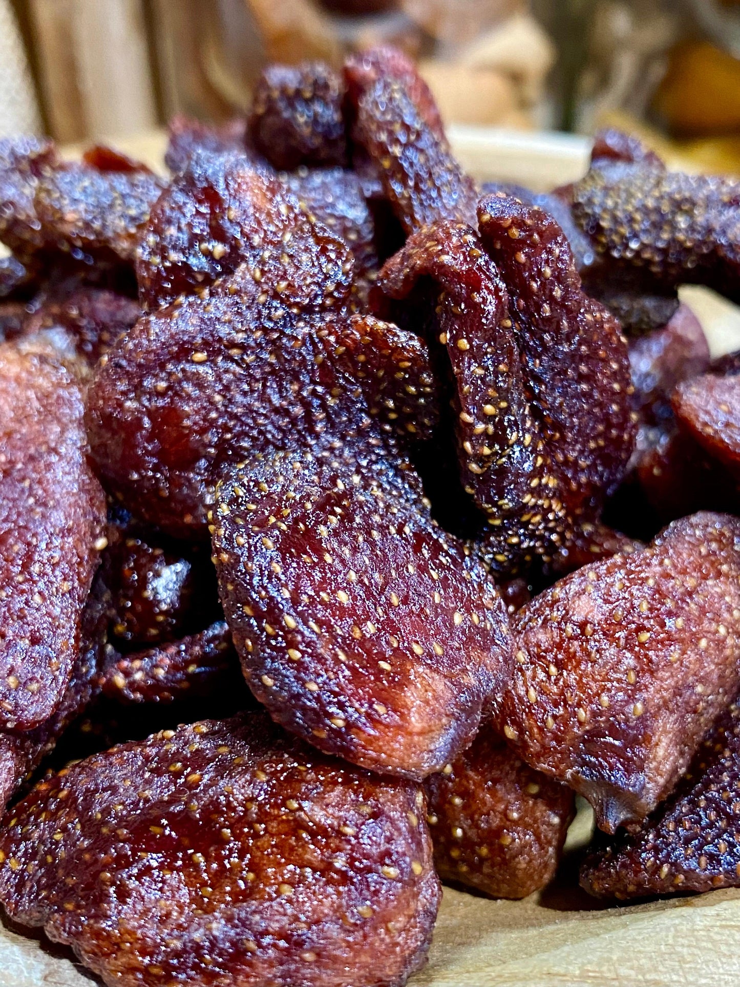 fraises séchées 100 % fruit riches en fibres