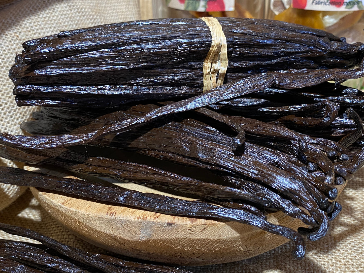 infusion et rhum arrangé préparés avec gousses de vanille Ouganda 17–19 cm