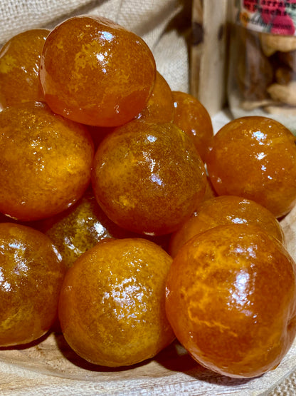 Clémentines confites entières brillantes pour pâtisserie