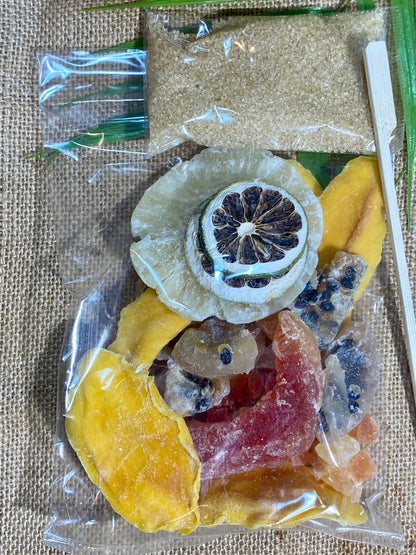 Idée cadeau rhum arrangé fruit exotique fait maison aux saveurs tropicales