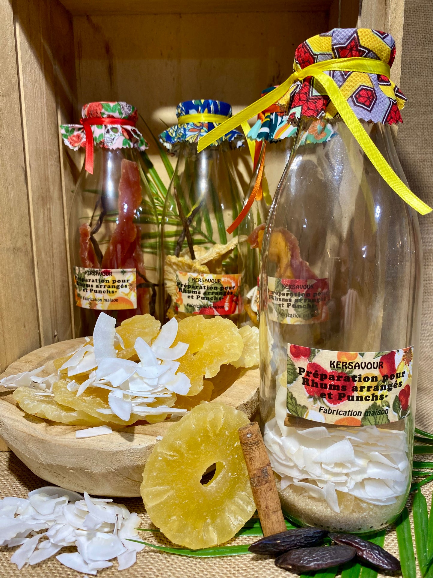 Bouteille rhum arrangé | Ananas Coco