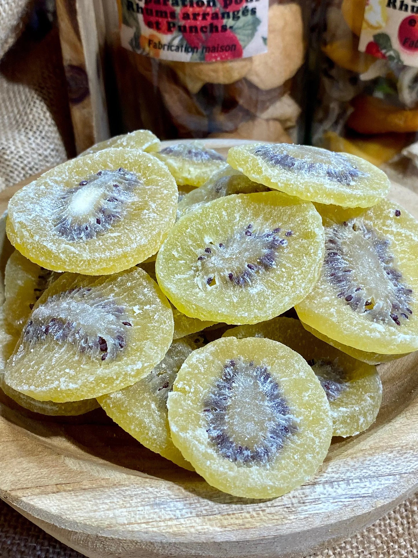 kiwi déshydraté pour collation ou cuisine gourmande, utilisation et recettes 