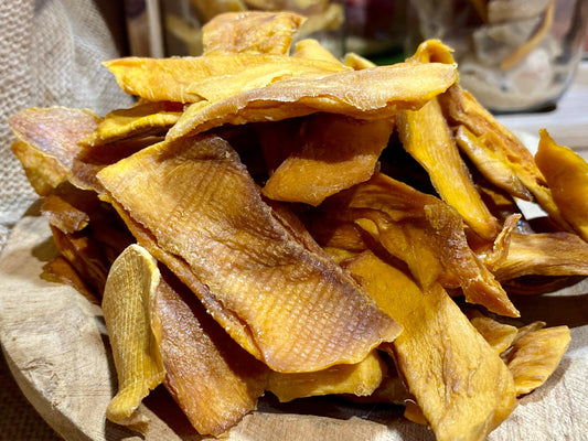 Mangue séchée naturelle en lamelles – snack sain sans sucre ajouté